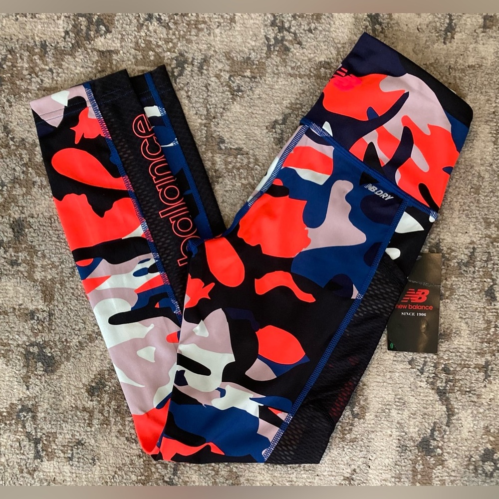 New Balance Camo Webbed Leggings XS